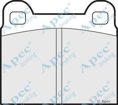 APEC BRAKING pad121 -  Комплект тормозных колодок, дисковый тормоз